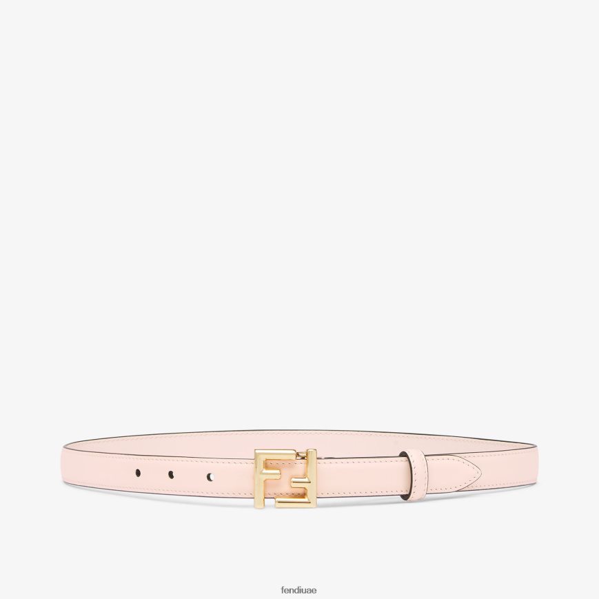 حزام من الجلد لون القرنفل Fendi نحيف مُكَمِّلات TNL80L330
