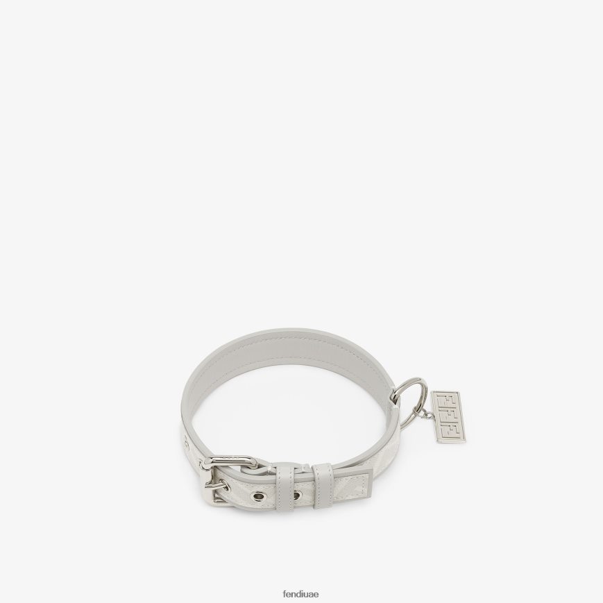 طوق النسيج أبيض Fendi رجال مُكَمِّلات TNL80L333
