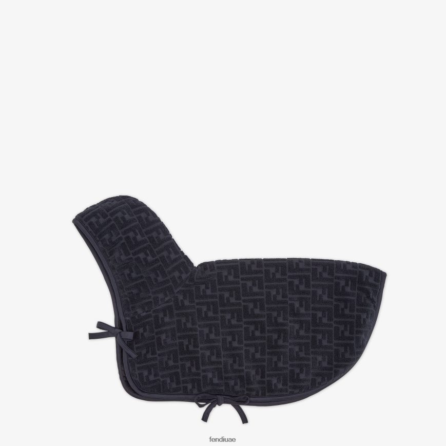 رداء حمام تيري أسود Fendi رجال مُكَمِّلات TNL80L487