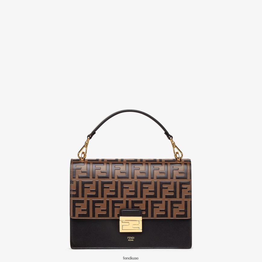 هل يمكنني حقيبة جلدية أسود Fendi نحيف مُكَمِّلات TNL80L655
