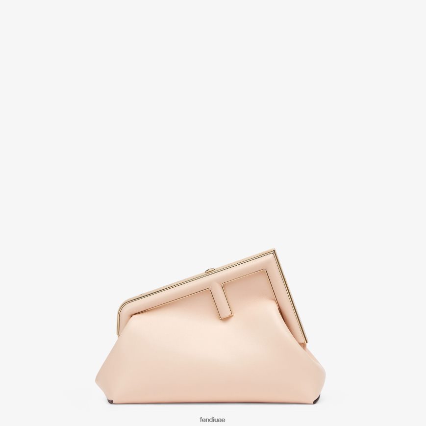 حقيبة جلدية شاحبة لون القرنفل Fendi نحيف مُكَمِّلات TNL80L847