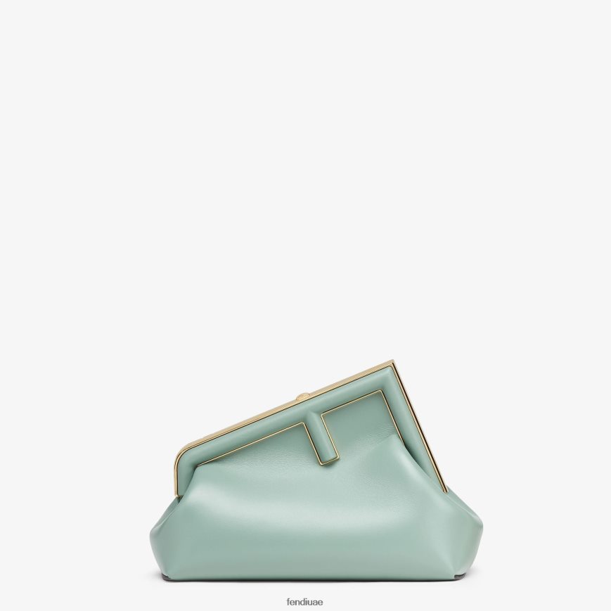 حقيبة جلدية بالنعناع أخضر Fendi نحيف مُكَمِّلات TNL80L852