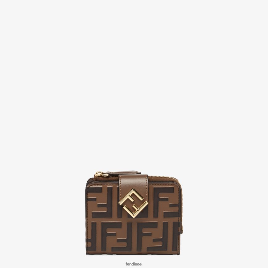 محفظة جلدية ff أبيض Fendi نحيف مُكَمِّلات TNL80L1412