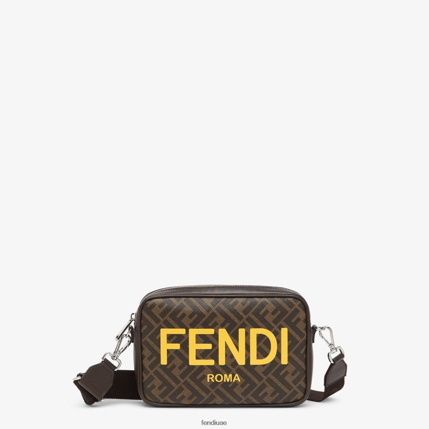 حقيبة قماش ff بني Fendi رجال مُكَمِّلات TNL80L1856
