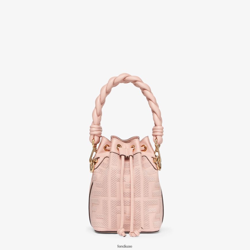 حقيبة قماش صغيرة ff لون القرنفل Fendi نحيف مُكَمِّلات TNL80L816